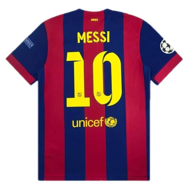14-15 Barcelona Messi #10 Neymar Jr #11 Retro Jersey Home