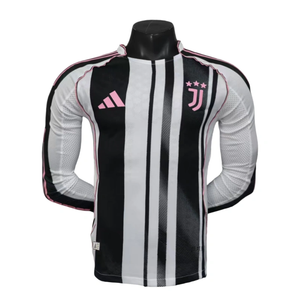 Juventus Long Sleeve Jersey Home Football Shirt 2025-26-Player version