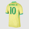Brazil NEYMAR JR #10 Soccer Jersey Home Custom Shirt 2024