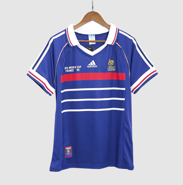 Retro 1998 France World Cup Home Soccer Jersey