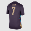 SAKA #7 England Away Soccer Jersey Euro 2024