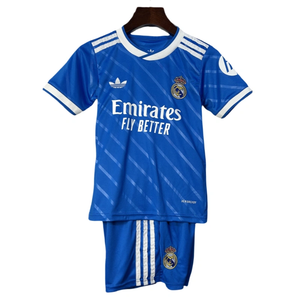 Kids Real Madrid Third Away Kits Soccer Jersey 25-26