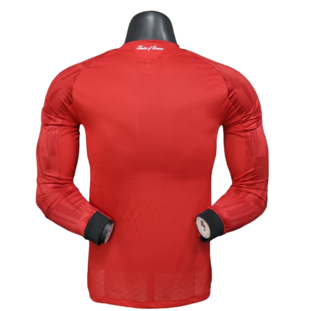 Manchester United Long Sleeve Jersey Home Football Shirt 2025-26-Player version