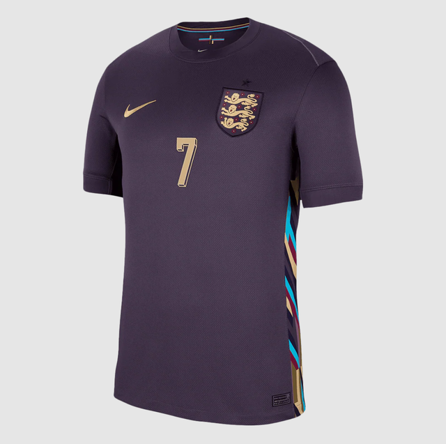 SAKA #7 England Away Soccer Jersey Euro 2024