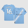 RODRIGO #16 Manchester City Home Soccer Jersey 2025/26 Blue