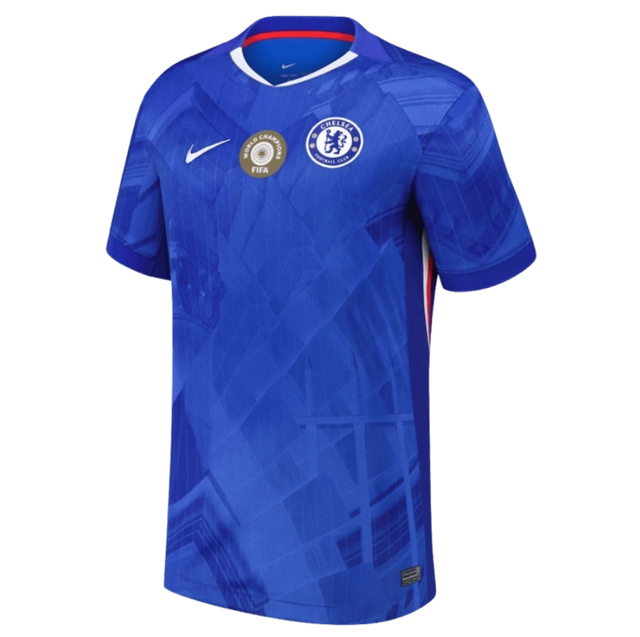 Chelsea Cup Dri FIT ADV home jersey for 2025-26 season -World Champion 25 badge