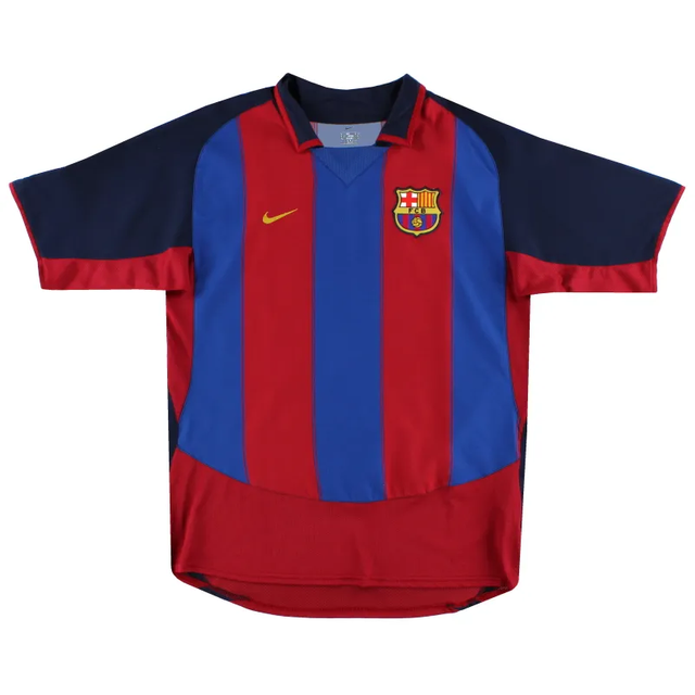 2003/04 Barcelona Ronaldinho #10 Retro Jersey Home