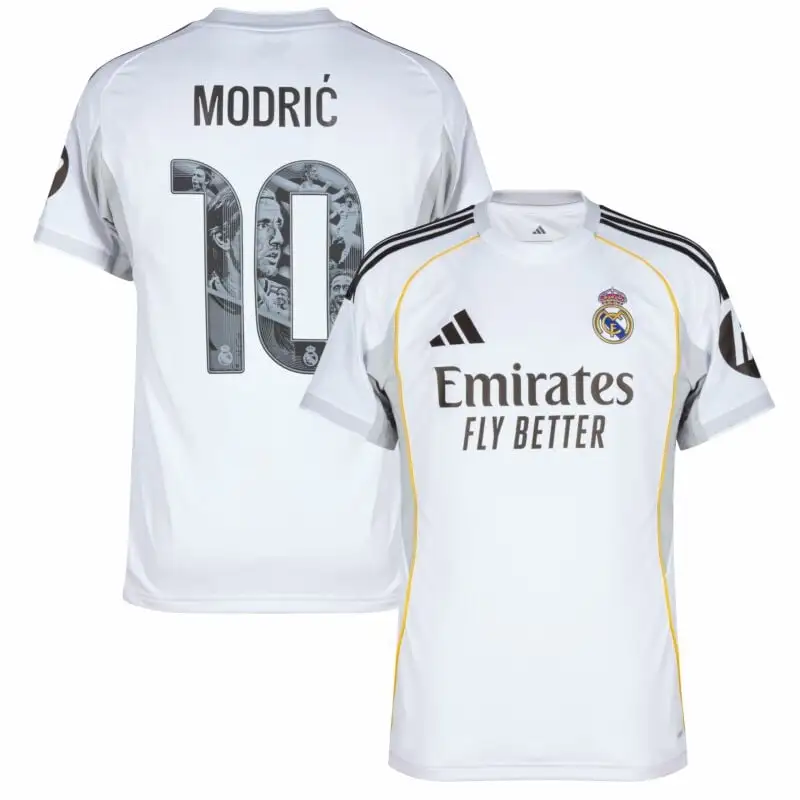 Real Madrid Home Modrić 10 Shirt 2025-26 (limited edition celebration print)