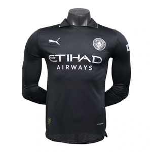 Manchester City Away Long Sleeve Football Shirt 2025-26 Player Version