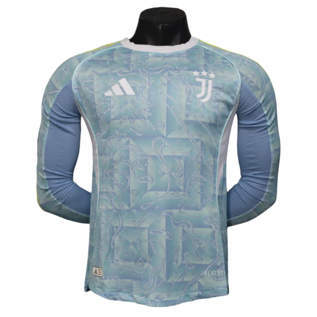 Juventus Long Sleeve Jersey Home Football Shirt 2025-26-Player version
