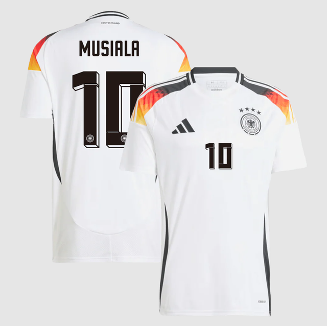 MUSIALA #10 Germany Home Soccer Jersey Euro 2024