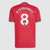 B.FERNANDES #8 Manchester United Home Authentic Soccer Jersey 2025/26
