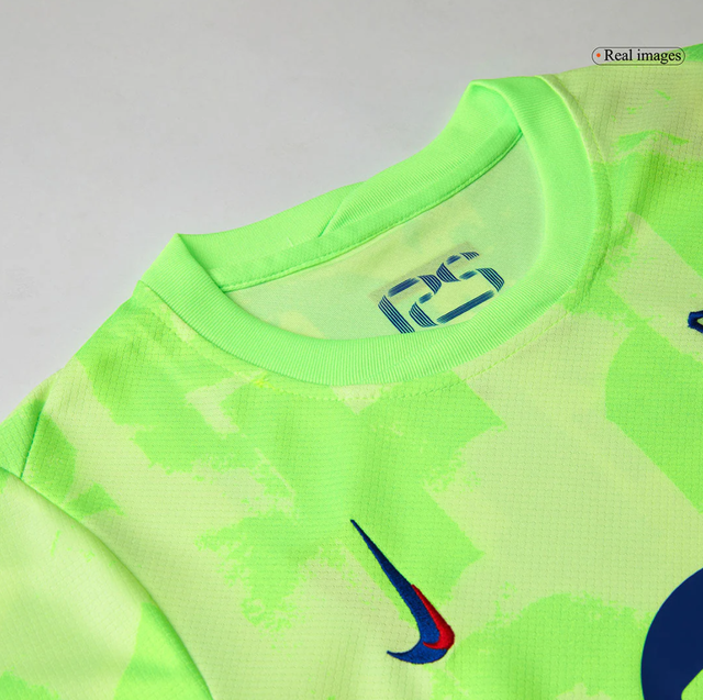 Kid's Barcelona Third Away Soccer Jersey Kit(Shirt+Shorts) 2024/25 - UCL (Spotify Logo Without Text)