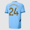CHAMPIONS #24 Manchester City Home Soccer Jersey 2024/25