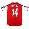 00-01 Arsenal Henry #14 Bergkamp #10 Retro Jersey Home Replica