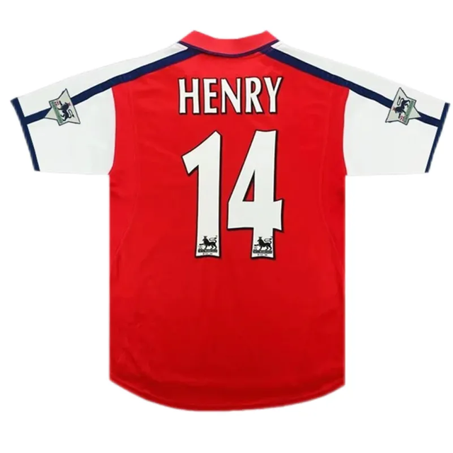 00-01 Arsenal Henry #14 Bergkamp #10 Retro Jersey Home Replica