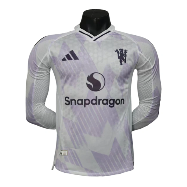 Manchester United Away Long sleeve Football shirt 2025-2026 Player Version