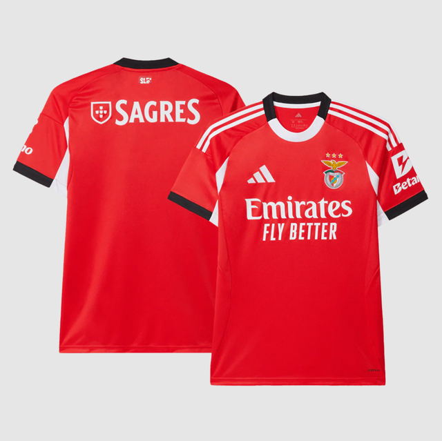 Benfica Soccer Jersey Home Shirt 2025/26