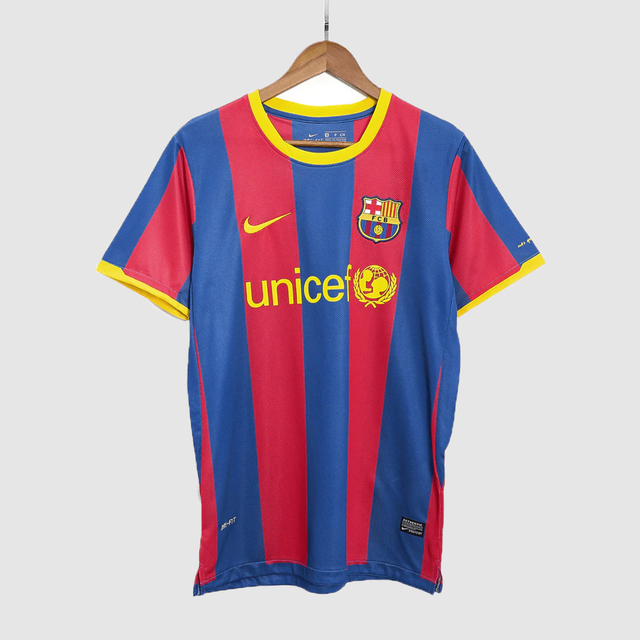 Retro 2010/11 Barcelona Home Soccer Jersey