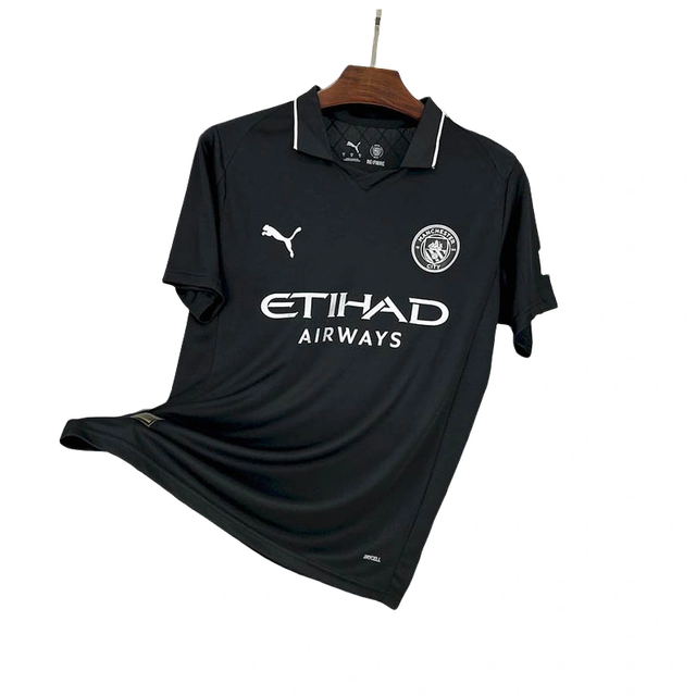 Manchester City Black Away Football Shirt 2025/2026 Fan Version
