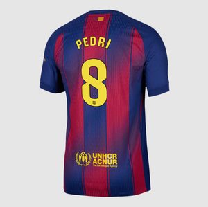 PEDRI #8 Barcelona Home Soccer Jersey 2025/26