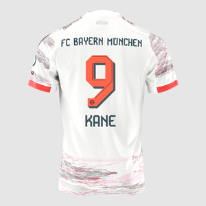 KANE #9 Bayern Munich Away Soccer Jersey 2025/26 White