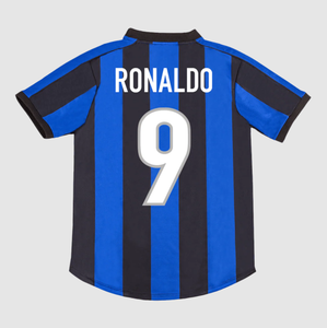 RONALDO #9 Inter Milan Retro Jersey Home Soccer Shirt 1999/00