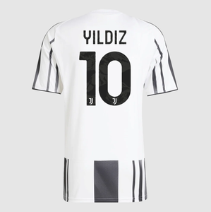 YILDIZ #10 Juventus Jeep x Visit Detroit Sponsor Home Soccer Jersey 2025/26 Black&White