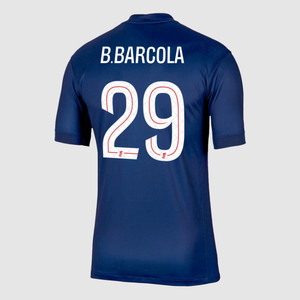 B.BARCOLA #29 PSG Home Soccer Jersey 2025/26