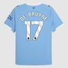 DE BRUYNE #17 Manchester City Home Soccer Jersey 2025/26 Blue