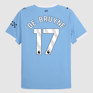 DE BRUYNE #17 Manchester City Home Soccer Jersey 2025/26 Blue