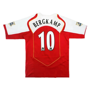04-05 Arsenal Henry #14 Pires #7 Bergkamp #10 Retro Jersey Home Replica